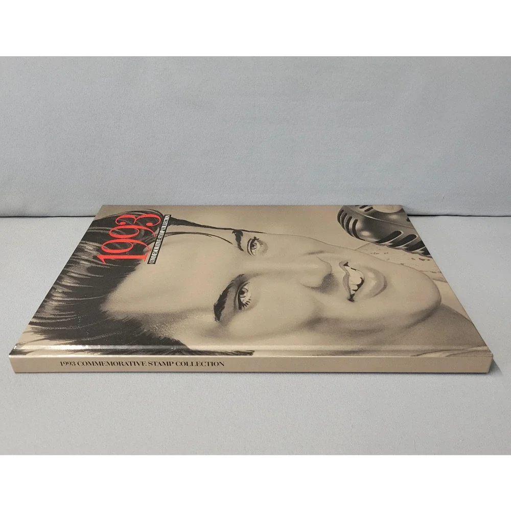 Vintage‎ 1993 USPS Commemorative Stamp Book Collection Hardcover Elvis Presley